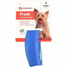 4-Home Flamingó hűsítő nyakörv kutyáknak, S méret 16 - 22cm, kék nyakörv, póráz, hám kutyáknak