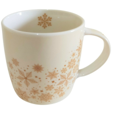 4-Home Home Elements porcelán bögre karácsonyi mintával Hópelyhek 300 ml ajándékdobozban bögrék, csészék