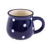4-Home Kerámia eszpresszósbögre pöttyös, 75ml, kék