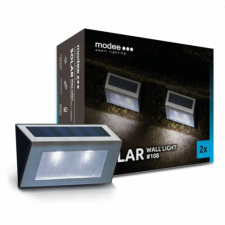 4-Home Modee LED napelemes fali lámpa ML-WS108, 2 db kültéri világítás