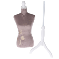 4-Home Női ruhaállvány, 168 cm, fa és bársony bútor