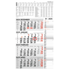  4-Monatskalender Kombi 2025 - Büro-Kalender 33x45 cm (geöffnet) - mit Datumsschieber - Zettler - 961-0011 naptár, kalendárium