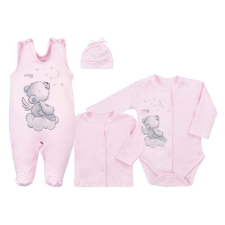  4-részes baba együttes Koala Angel rózsaszín 56 (0-3 h) gyerek ruha szett
