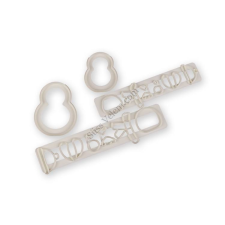  4 részes pingvin alakú fondant kiszúró készlet sütés és főzés