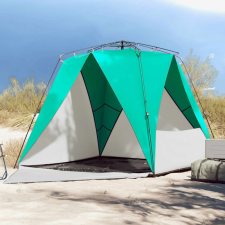 4 személyes tengerzöld vízálló felugró strandsátor sátor