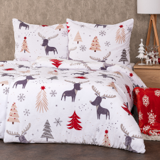 4Home Cute reindeer mikroflanel ágynemű, 160 x 200 cm, 70 x 80 cm lakástextília