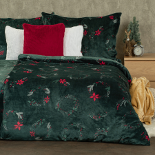 4Home Poinsettia mikroflanel ágyneműhuzat, 160 x 200 cm, 70 x 80 cm lakástextília