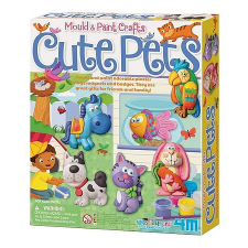  4M aranyos állatok gipszkiöntő készlet (25385) kreatív és készségfejlesztő