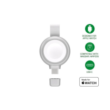 4smarts Apple Watch MFi wireless gyorstöltő, ezüst okosóra kellék