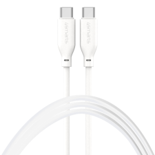 4smarts High Flex USB-C apa - USB-C apa Adat és töltő kábel - Fehér (1.5m) kábel és adapter