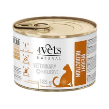 4Vets NATURAL VETERINARY EXCLUSIVE WEIGHT REDUCTION 185g macskáknak súlycsökkentésre macskaeledel