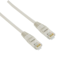 4world Patchcord RJ45 törésgátló Cat. 5e UTP 3m szürke kábel és adapter