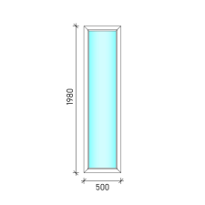 50×200 Fix oldalvilágító műanyag ablak nyílászáró