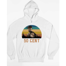  50 cent vintage retro pulóver - egyedi mintás, 4 színben, 5 méretben