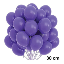  50 darabos latex lufi szett – 30 cm - Lila party kellék