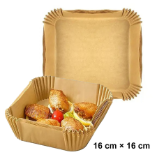 50 darabos sütő papír forrólevegős sütőhöz – Négyzet – 16 cm × 16 cm konyhai eszköz