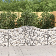  50 db íves horganyzott vas gabion kosár 200x50x80/100 cm kerti tárolás