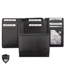  516050 002 Giorgio Carelli bőr pénztárca fekete pénztárca