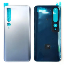  550500007N1L Xiaomi Mi 10 Ezüst Akkufedél hátlap, burkolati elem mobiltelefon, tablet alkatrész