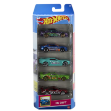 5 DARABOS HOT WHEELS AUTÓ KÉSZLET HW DRIFT DESIGNNAL autópálya és játékautó