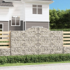  5 db íves horganyzott vas gabion kosár 300x30x160/180 cm