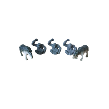  5 db műanyag orrszarvú és gorilla szülinapi tortadísz sütés és főzés