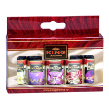 5 db-os illatos olajos csomag aromaterápiához, Virágos, Kingaroma, 10 ml illóolaj