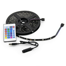 5 méteres RGB LED szalag, TV háttérvilágítás - vízálló, vágható, öntapadós / USB kábellel világítási kellék