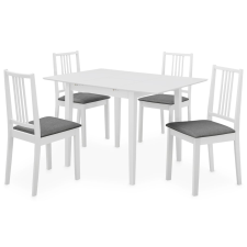  5-részes fehér MDF étkezőgarnitúra bútor