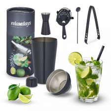 5 részes koktél shaker készlet fekete-ezüst 10042480_sw konyhai eszköz