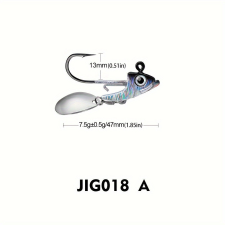  5db Jig Head szabadon álló szöges horog pergetőkanállal horog