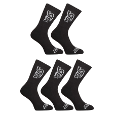 5PACK fekete hosszú Styx zokni (5HV960) XL férfi zokni
