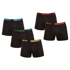 5PACK fekete Nedeto férfi boxeralsó (5NB003) L férfi alsó