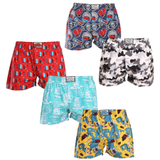  5PACK férfi bő szárú boxeralsók Styx art klasszikus gumipánt többszínű (5A1476790) XXL férfi alsó