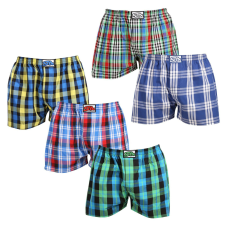 5PACK férfi bő szárú boxeralsók Styx klasszikus gumipánt többszínű (5A103640) M férfi alsó
