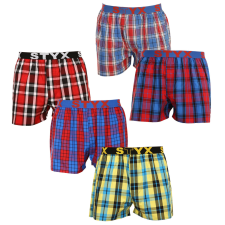 5PACK férfi bő szárú boxeralsók Styx sportos gumipánt többszínű (5B0987351) XL férfi alsó
