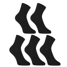 5PACK zokni Styx bokazokni bambusz fekete (5HBK960) XL férfi zokni