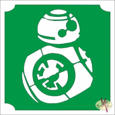  5x5 cm-es Csillámtetoválás sablon - Star Wars 179 csillámtetoválás