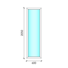  60×205 Fix oldalvilágító műanyag ablak nyílászáró