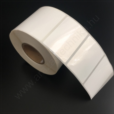  60×40 mm PP WHITE - műanyag öntapadós címke (1.000db/tek) etikett