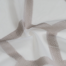  61175/320-106 drab hímzett geom. mintás fényát.ÓZS lakástextília