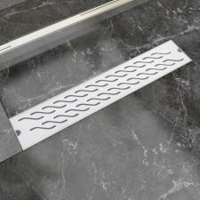 630x140 mm Lineáris hullámos rozsdamentes acél zuhany lefolyó fürdőszoba kiegészítő