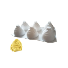  6 adagos habcsók alakú szilikon mousse forma sütés és főzés