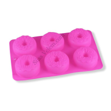  6 adagos mintás amerikai fánk szilikon sütőforma sütés és főzés