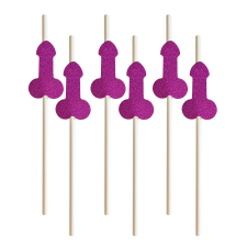  6 darabos papír szívószál – Kuki party kellék