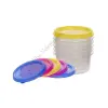  6 db 50 ml-es műanyag tároló doboz tetővel