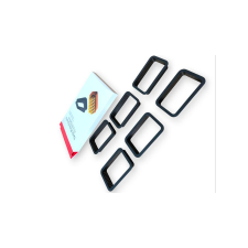  6 db téglalap alakú műanyag tarte sütőforma 11*7 cm sütés és főzés