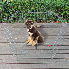 6 elemes mobil kennel kültérre 70 x 91 cm szállítóbox, fekhely kutyáknak