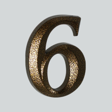 6 és 9 Antik bronz házszám kerti dekoráció
