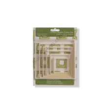  6 részes négyzet alakú süti és fondant kiszúró készlet sütés és főzés